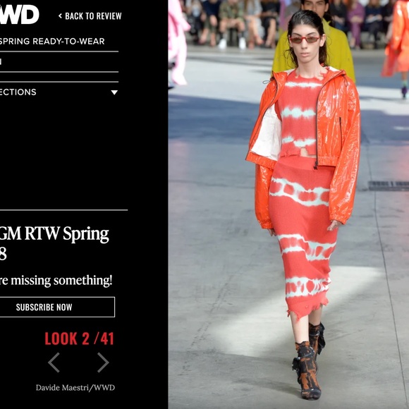 MATCHING SET ๐ Rare MSGM RTW Spring 2018 - Milan, Italy ๐ SWEATER + SKIRT - Picture 2 of 10